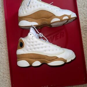 Jordan retro 13s  White and Tan (kids)